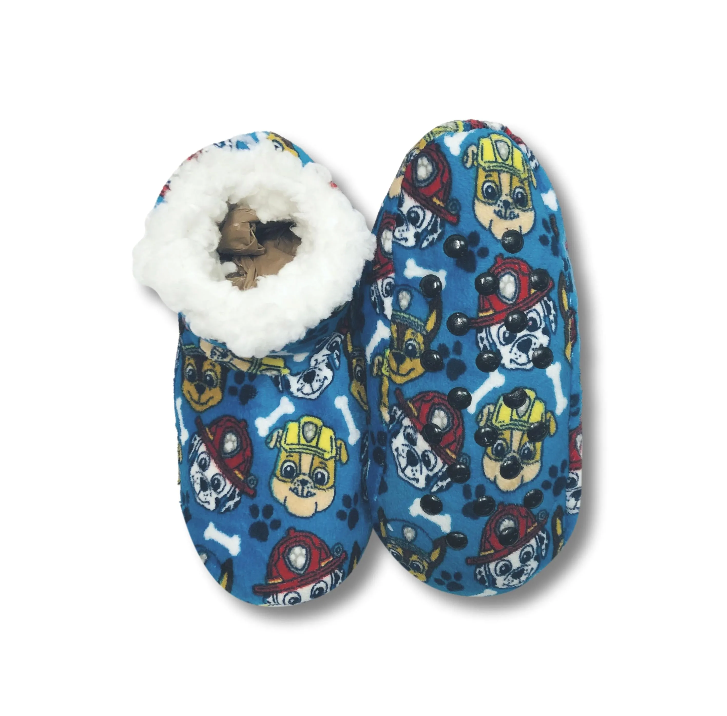 Paw Patrol Toddler Slipper Booties for Boys Fuzzy Kids House Shoes