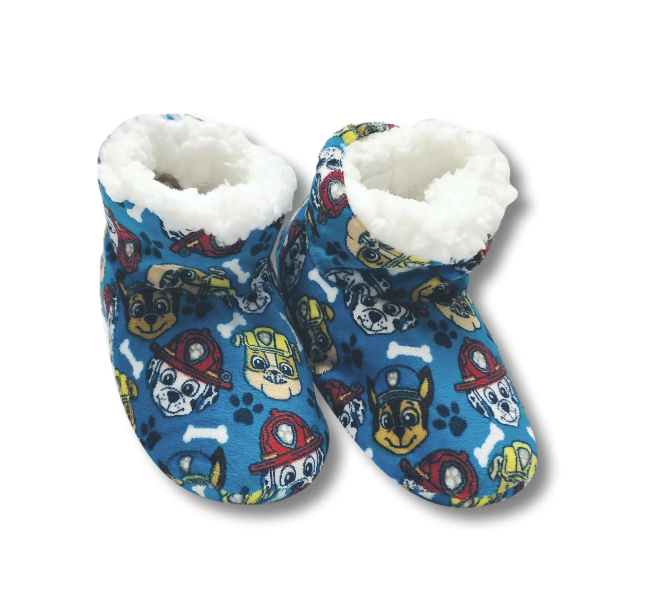 Paw Patrol Toddler Slipper Booties for Boys Fuzzy Kids House Shoes
