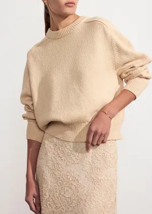 PELE KNIT SWEATSHIRT (Buff)