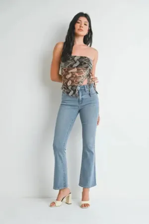 PETITE BOOTCUT DENIM JEANS