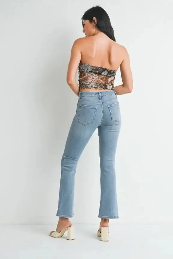 PETITE BOOTCUT DENIM JEANS