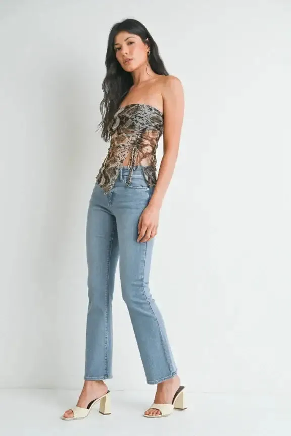 PETITE BOOTCUT DENIM JEANS