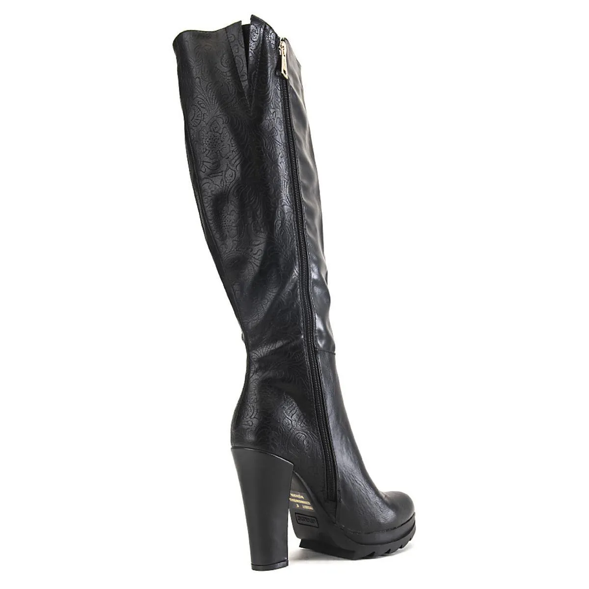 Phoenix-2 Knee-High Boot Black