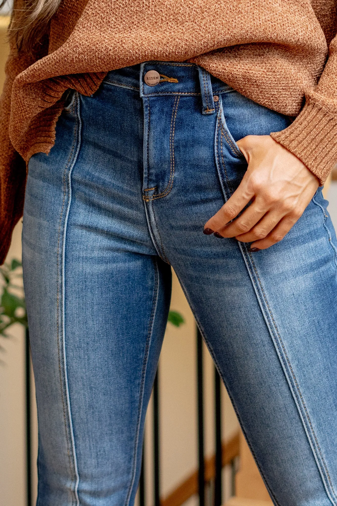Pinnacle High Rise Front Seam Flare