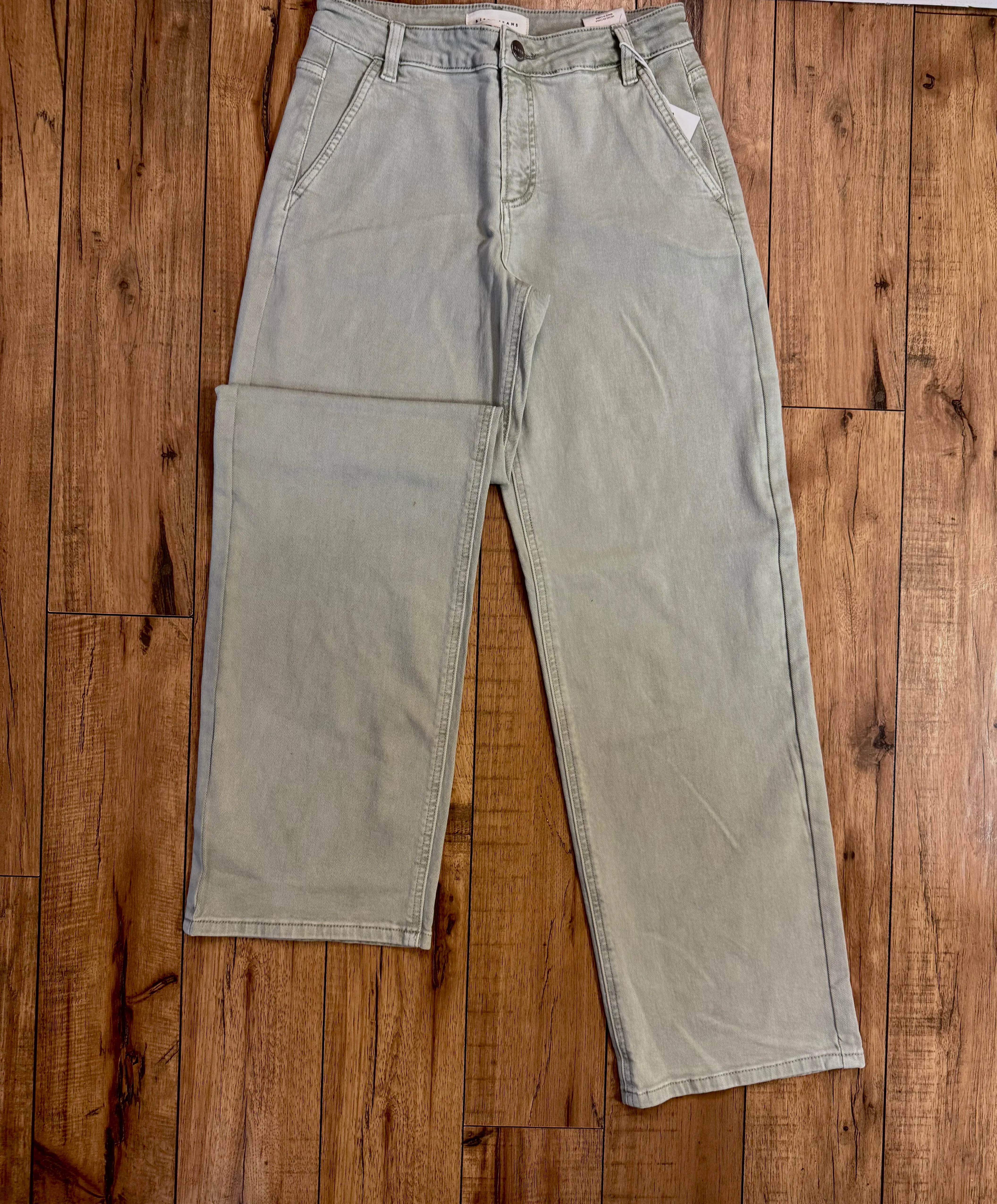 Pistachio High-Rise Jeans