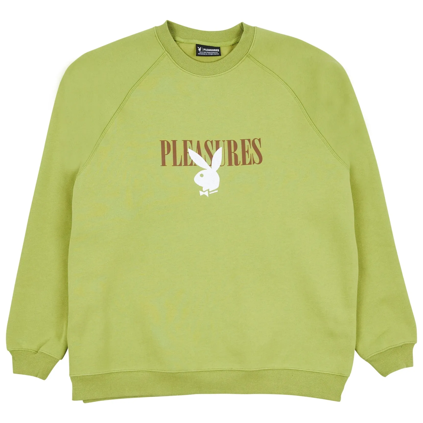 Pleasures Men x PLAYBOY Bunny Logo Crewneck Green