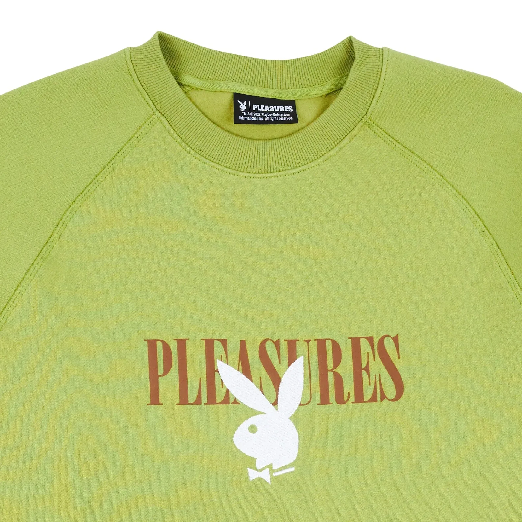 Pleasures Men x PLAYBOY Bunny Logo Crewneck Green