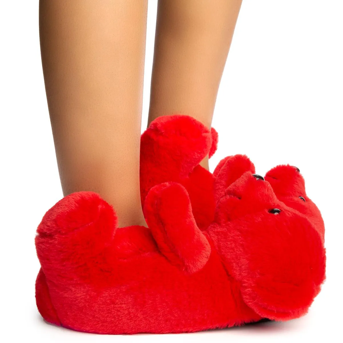 Plush-01 Bear Fuzzy Slippers