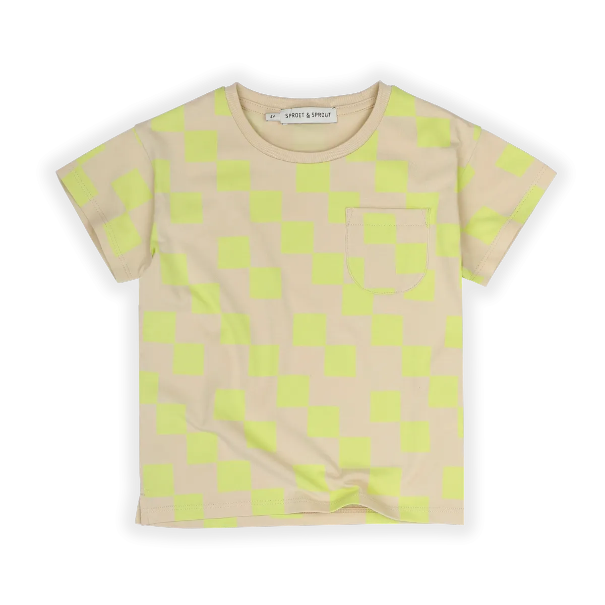 Pocket blocks print t-shirt by Sproet & Sprout