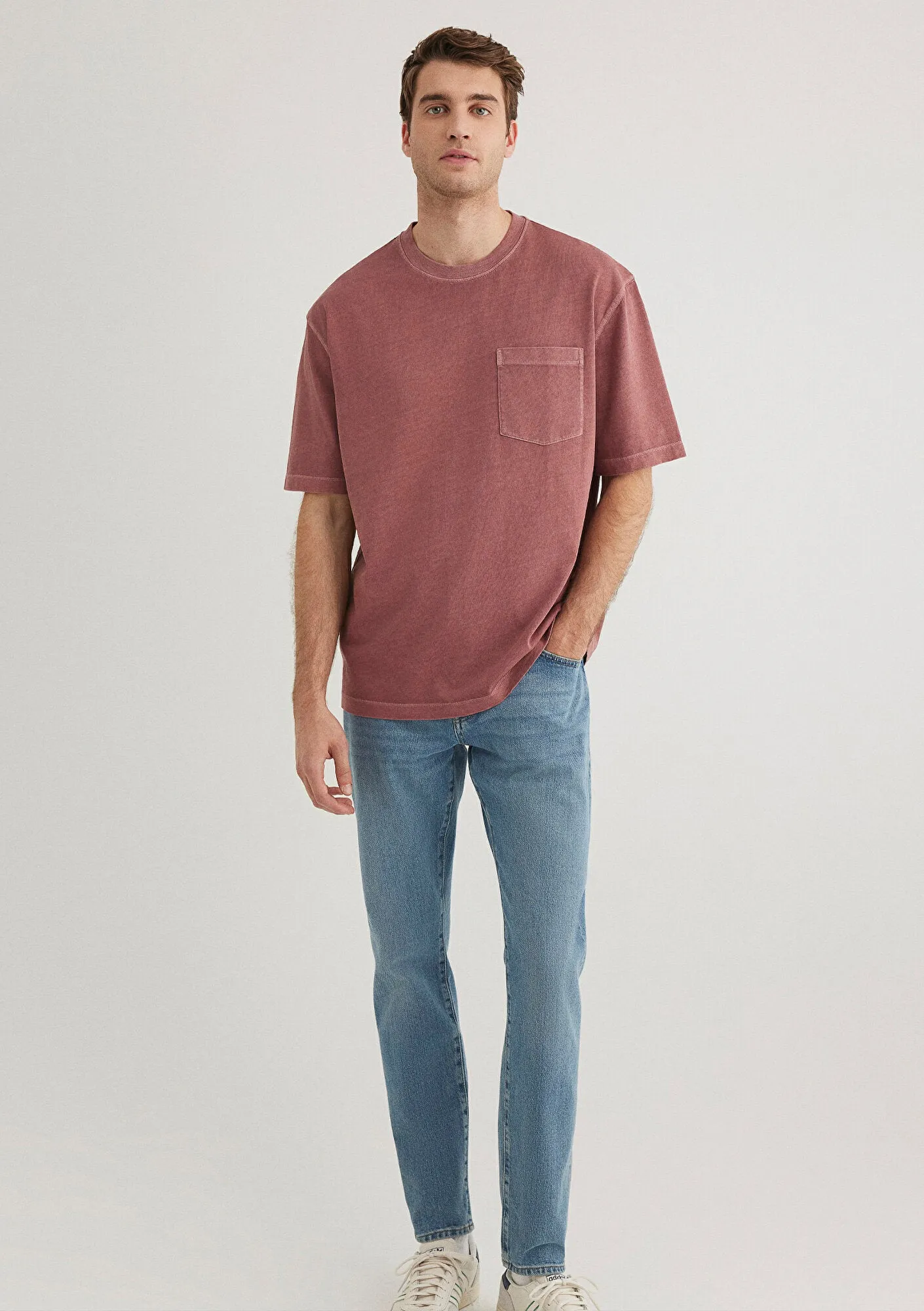 Pocket Detailed Orange T-Shirt