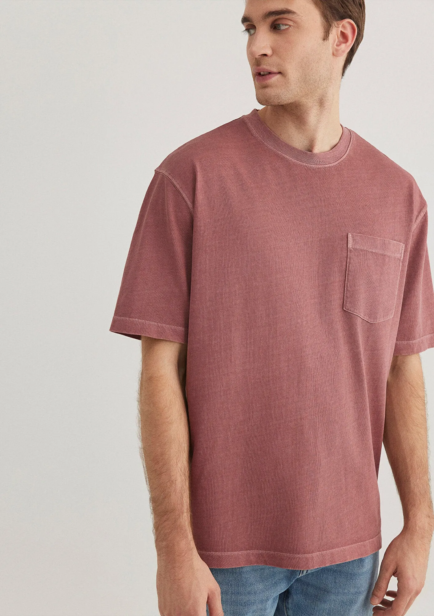 Pocket Detailed Orange T-Shirt