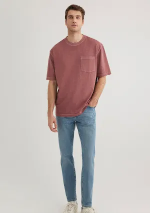 Pocket Detailed Orange T-Shirt