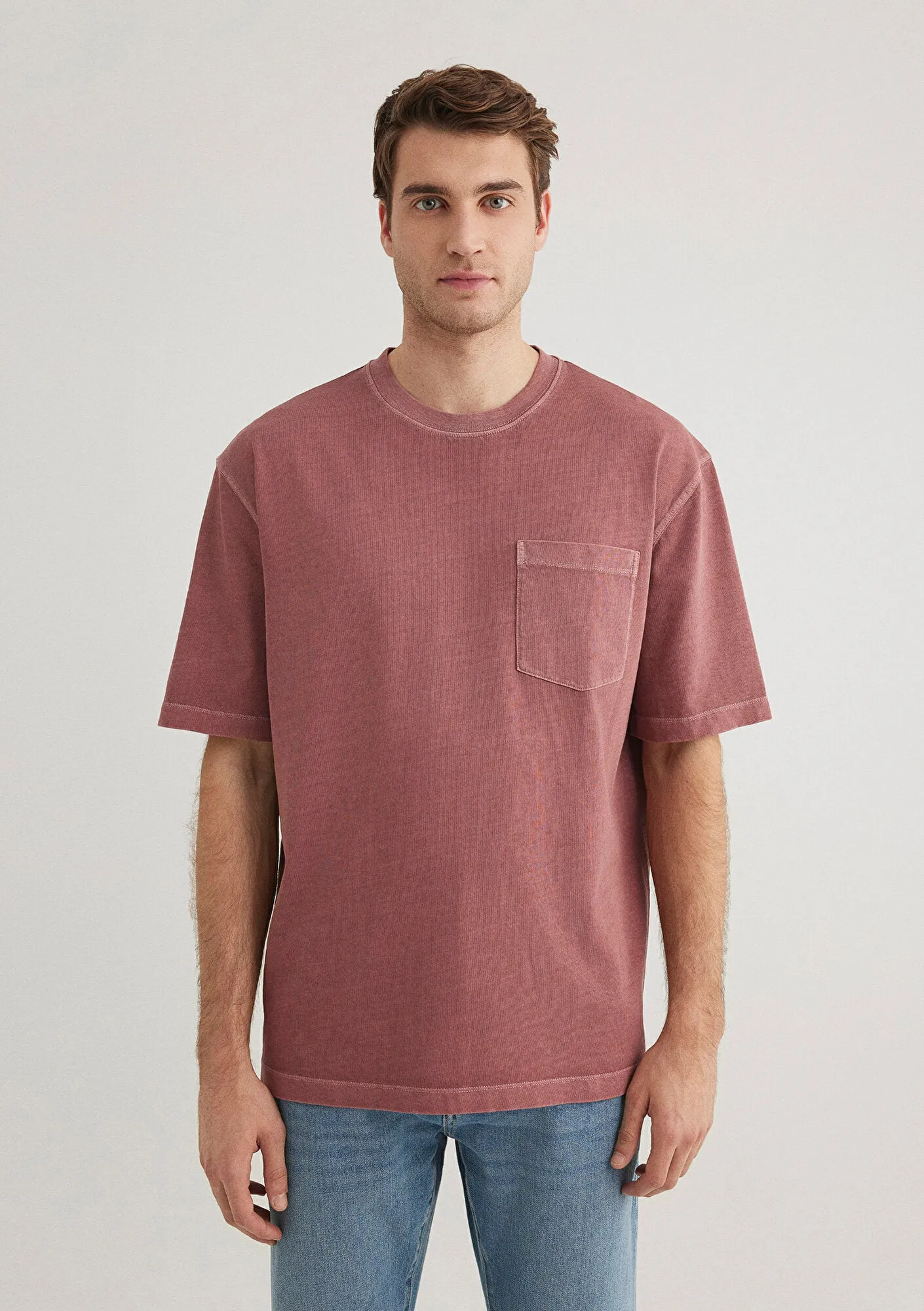 Pocket Detailed Orange T-Shirt