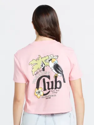 Pocket Dial T-shirt - GUAVA