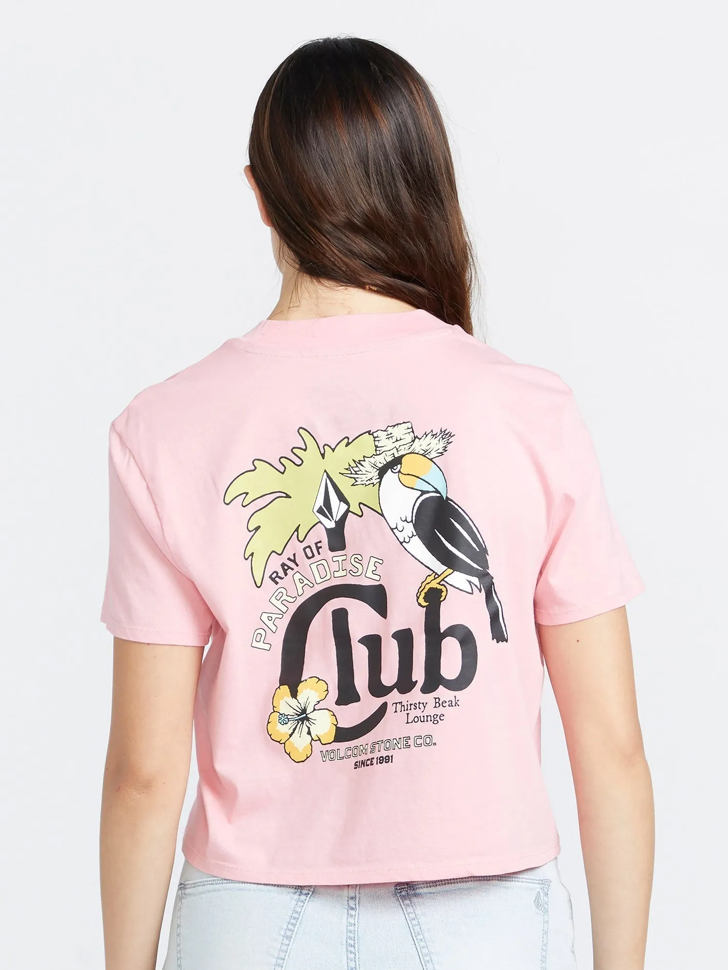 Pocket Dial T-shirt - GUAVA