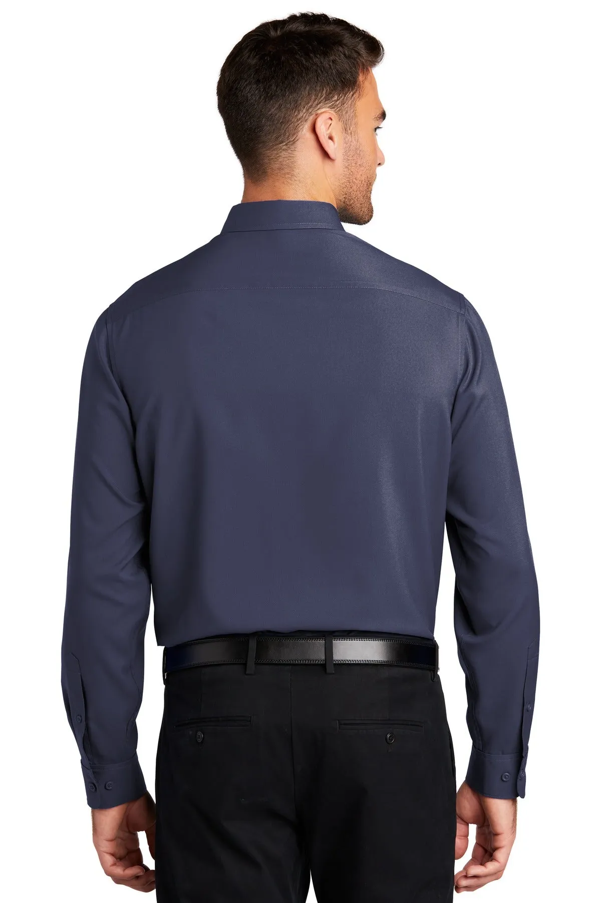 Port Authority  Long Sleeve Performance Staff Shirt W401 True Navy