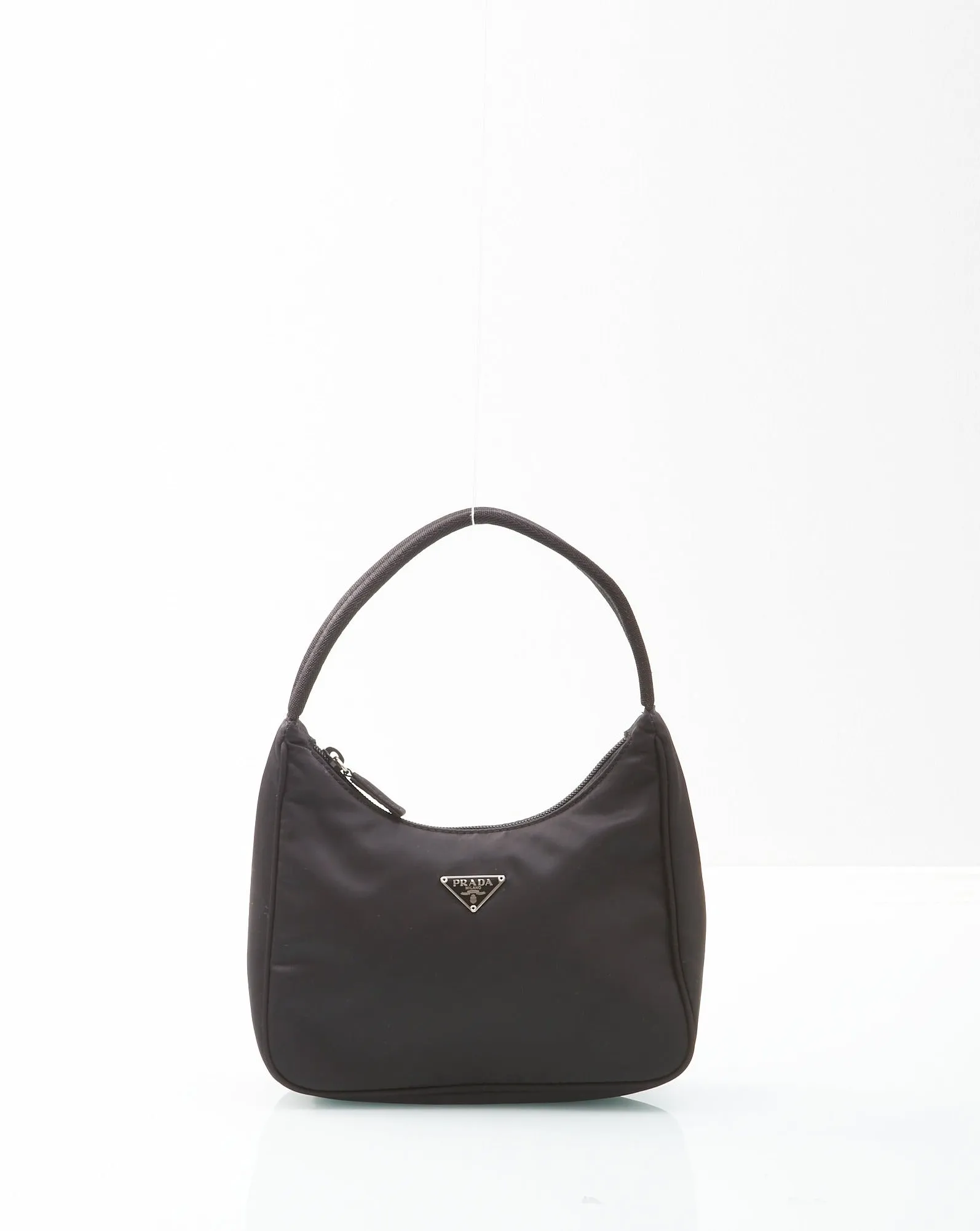 Prada Black Nylon Tessuto First Edition Shoulder Bag