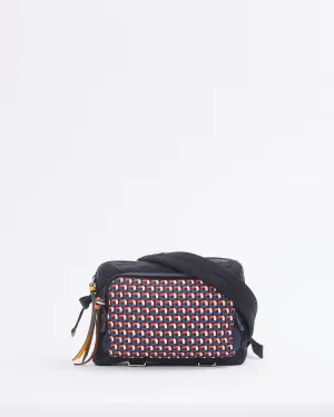 Prada Black/Multi Print Nylon Tessuto Crossbody Bag