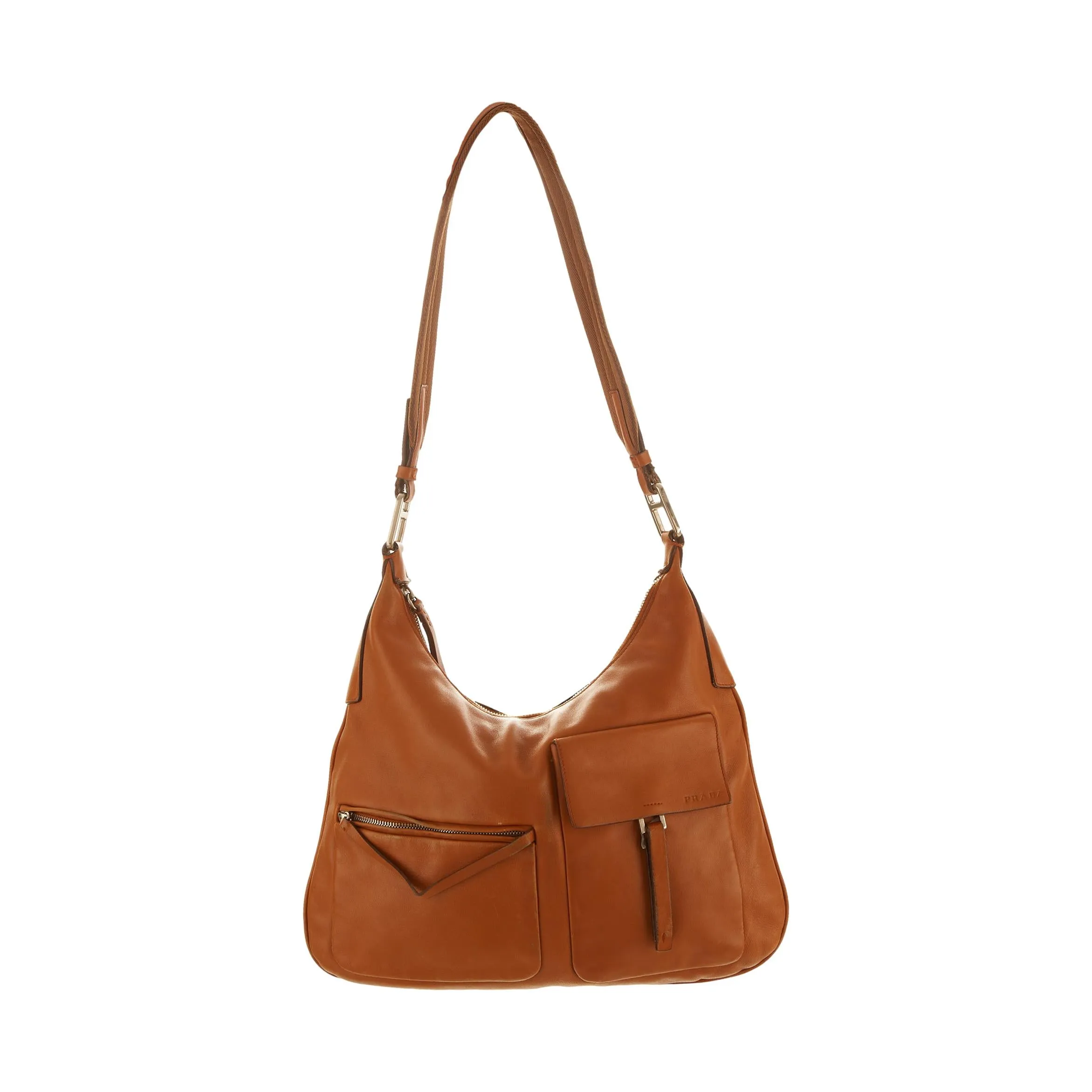 Prada Brown Pocket Shoulder Bag