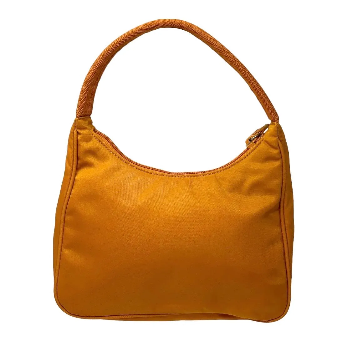 Prada Orange Nylon Shoulder Bag