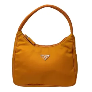Prada Orange Nylon Shoulder Bag