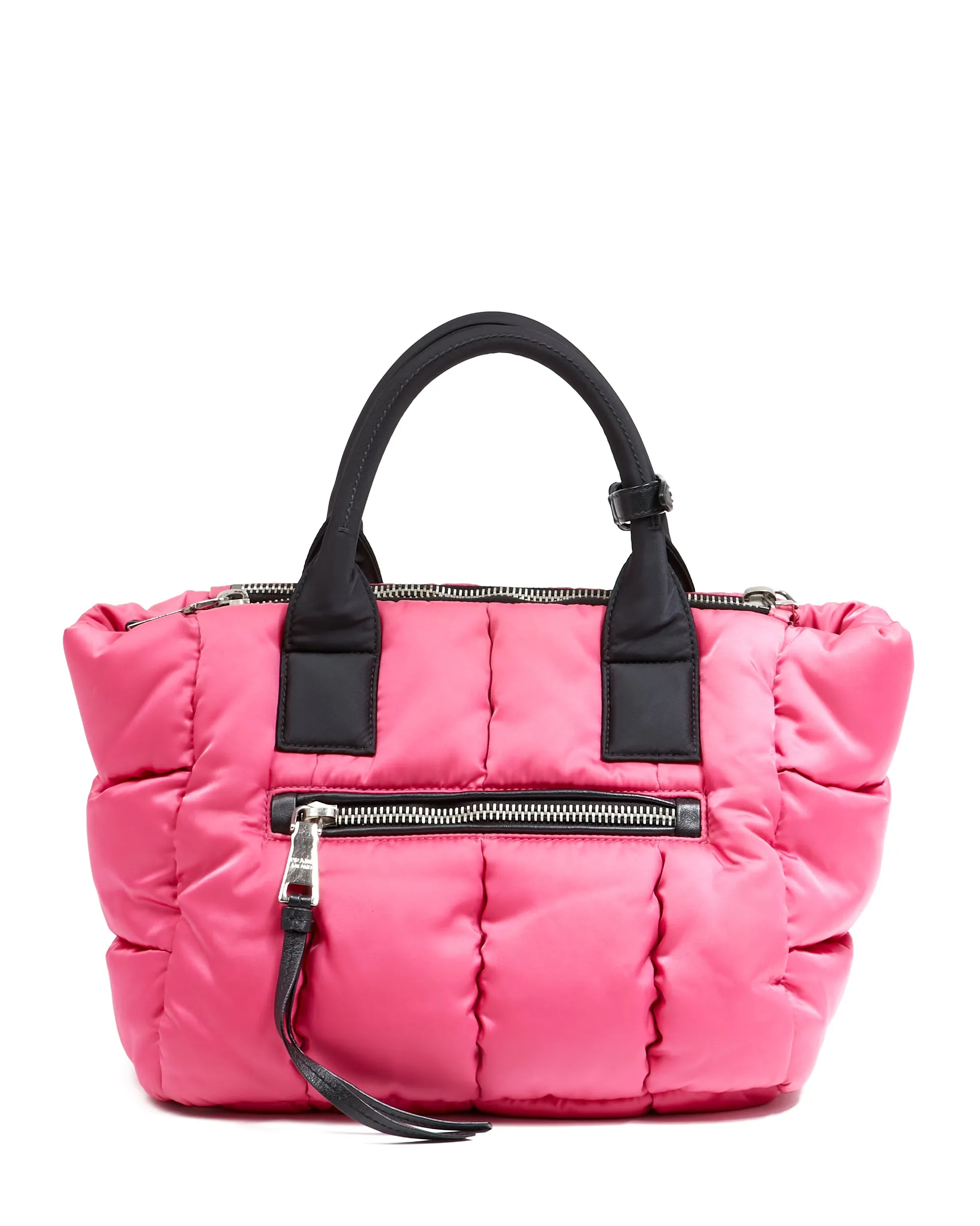 Prada Pink Nylon Tessuto Bomber Satchel