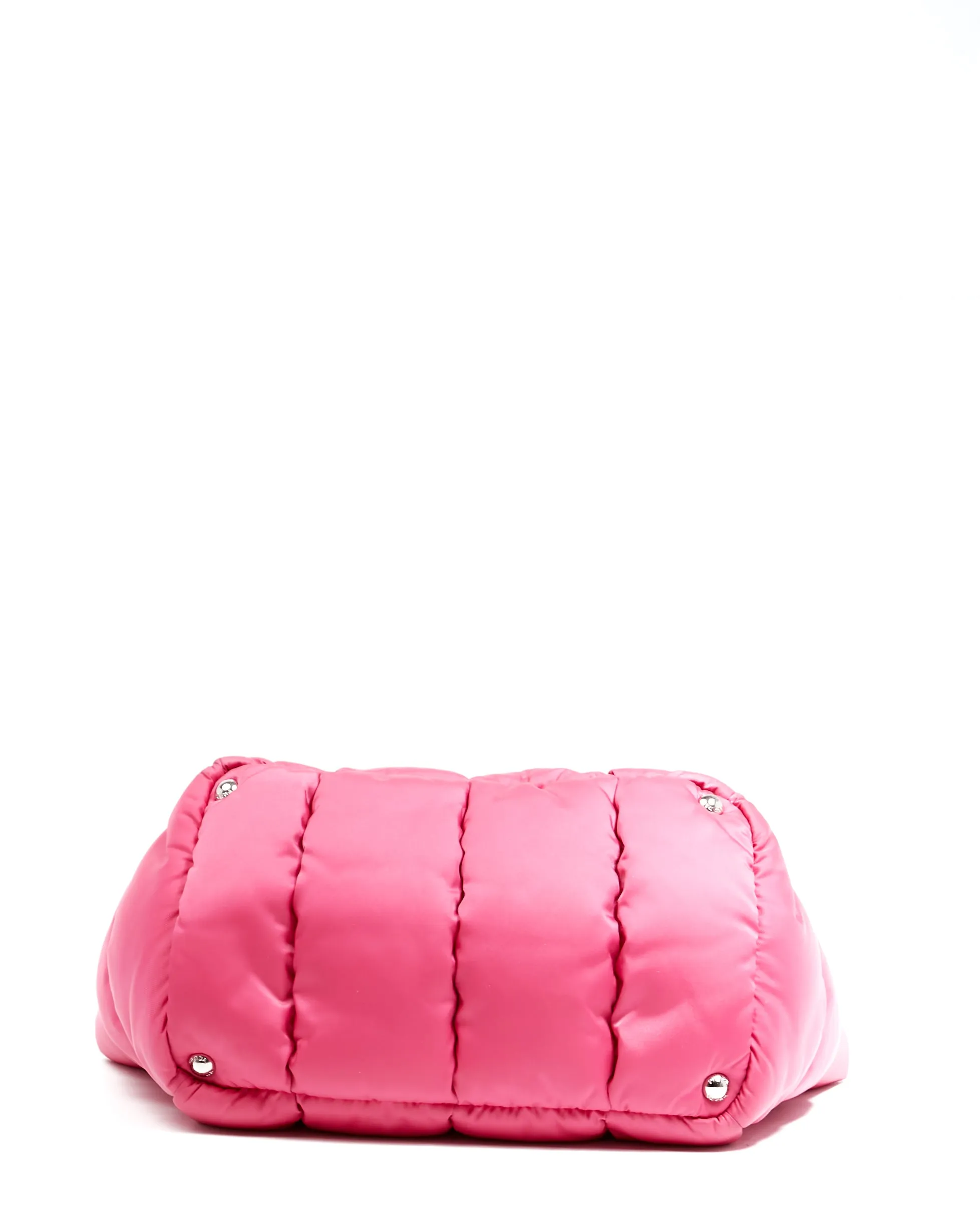 Prada Pink Nylon Tessuto Bomber Satchel