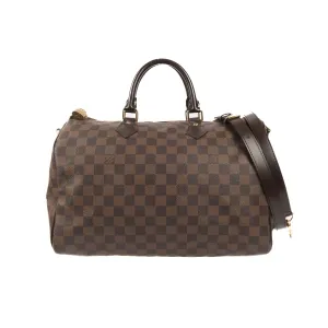 Pre-Owned Louis Vuitton Damier Ebene Speedy Bandouliere 35