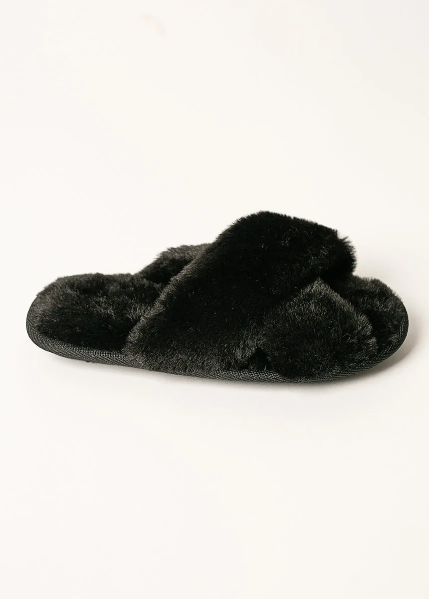 Prisca Slippers in Black