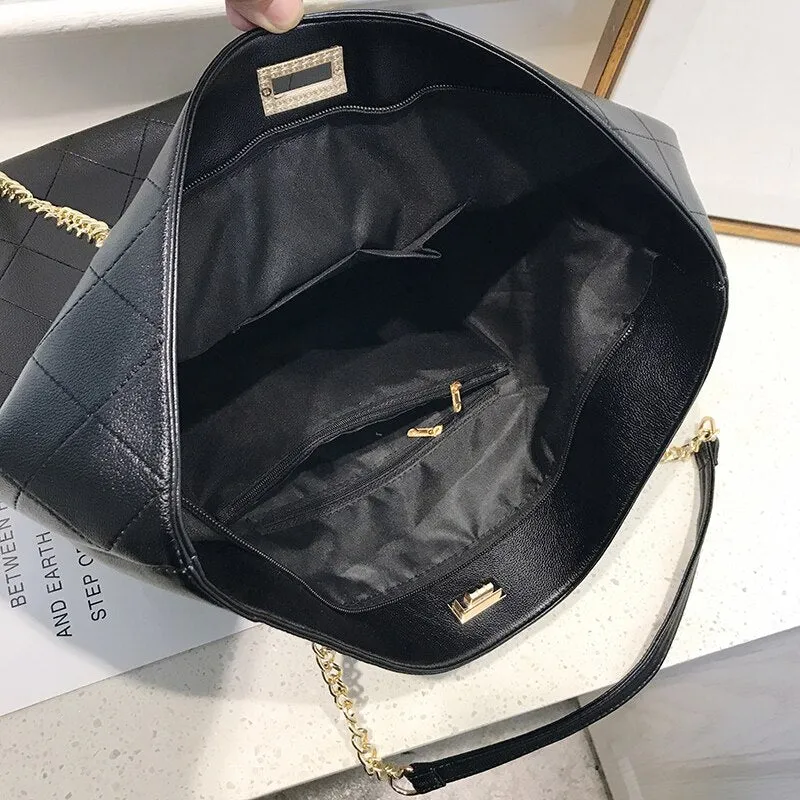 PU Leather Women Tote Large Handbags