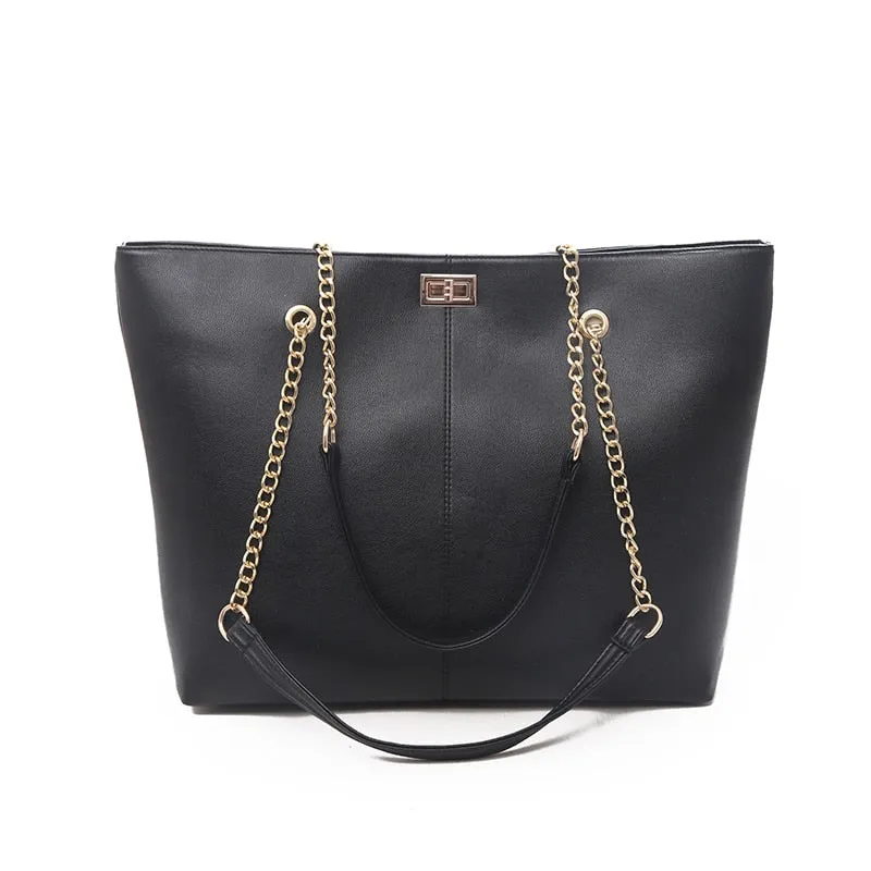 PU Leather Women Tote Large Handbags
