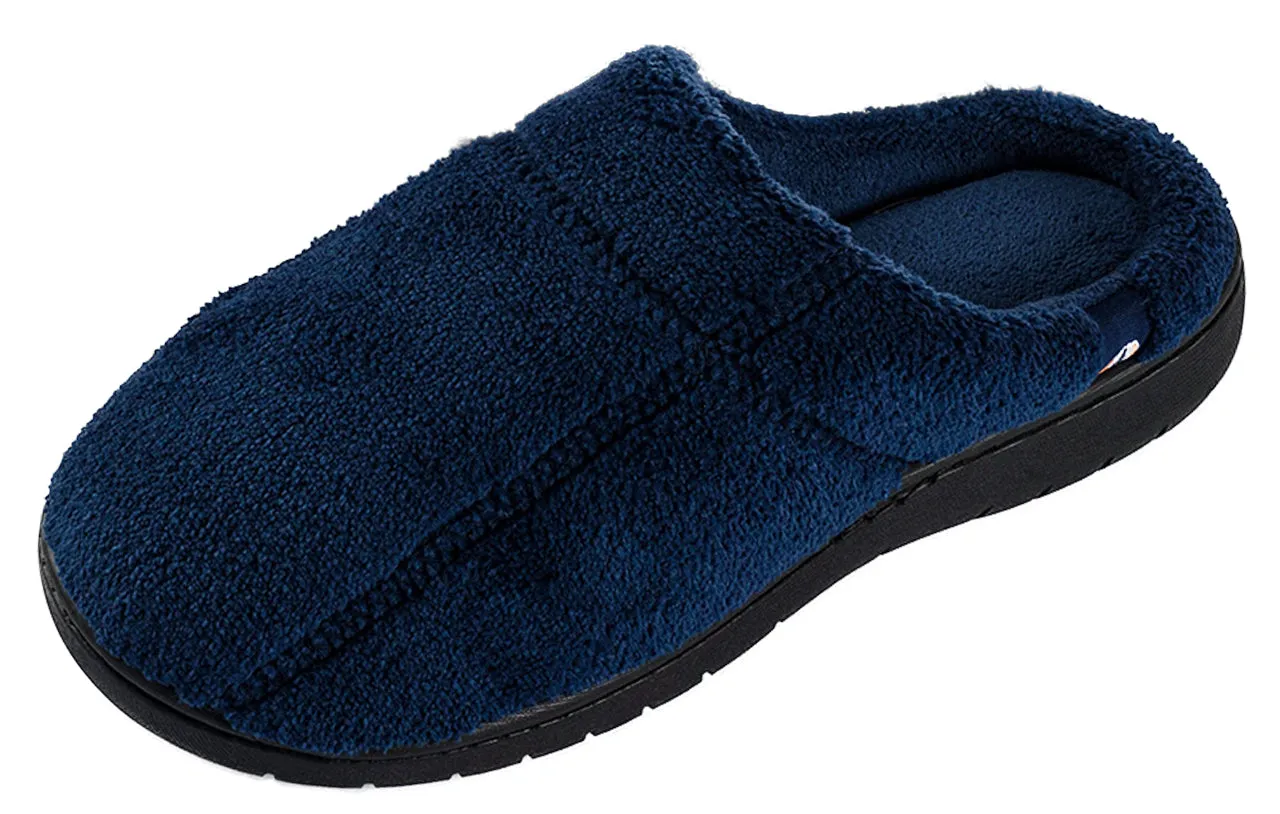 Pupeez Boy’s Terry Clog Big Kids Slippers