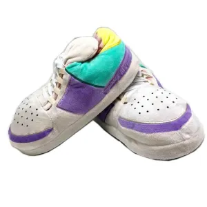 Purple Green Winter Slippers | Cozy & Stylish Indoor Footwear