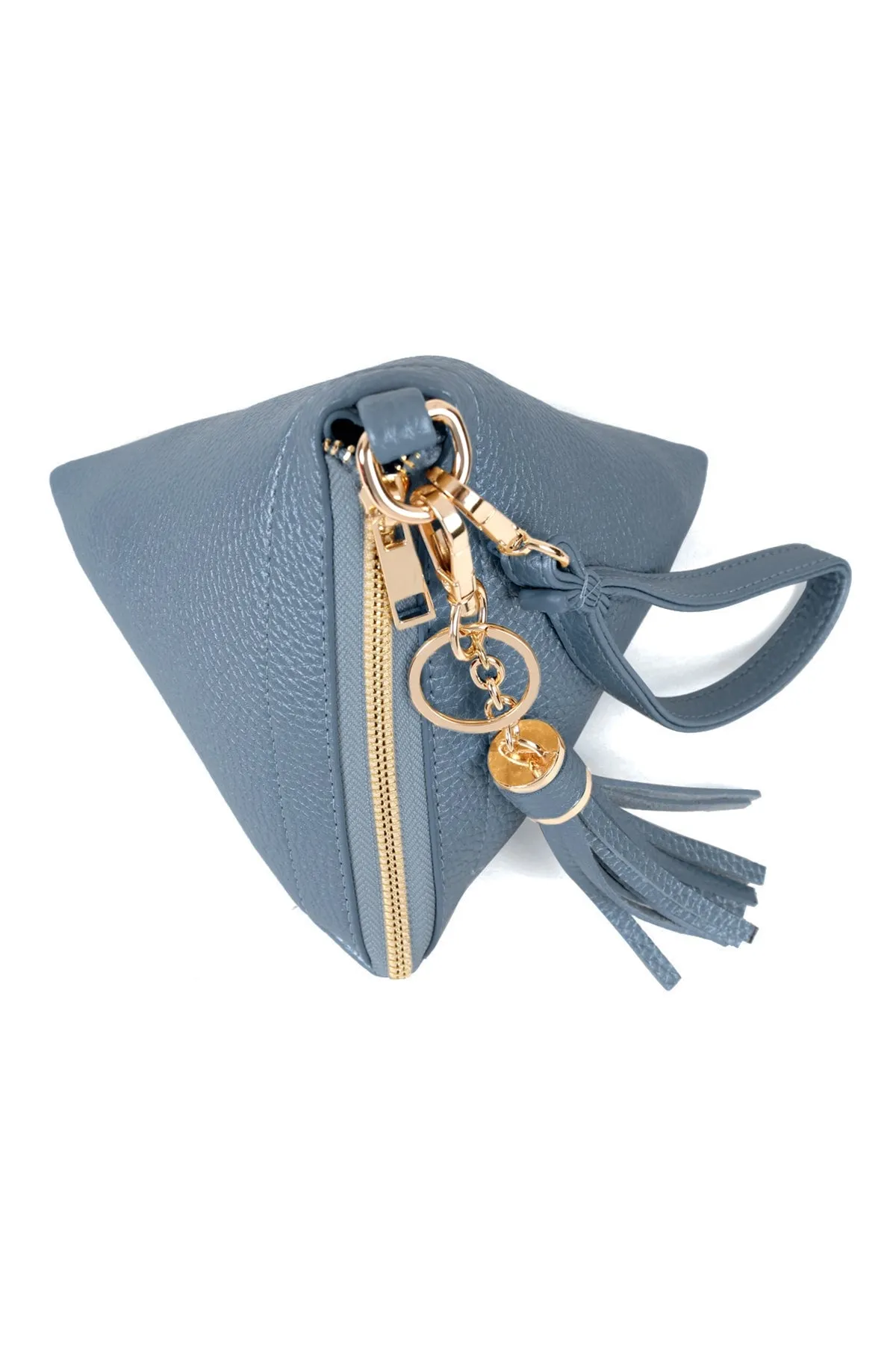 Pyramid Shape Leather Wristlet Bag Jean - Pack of 6