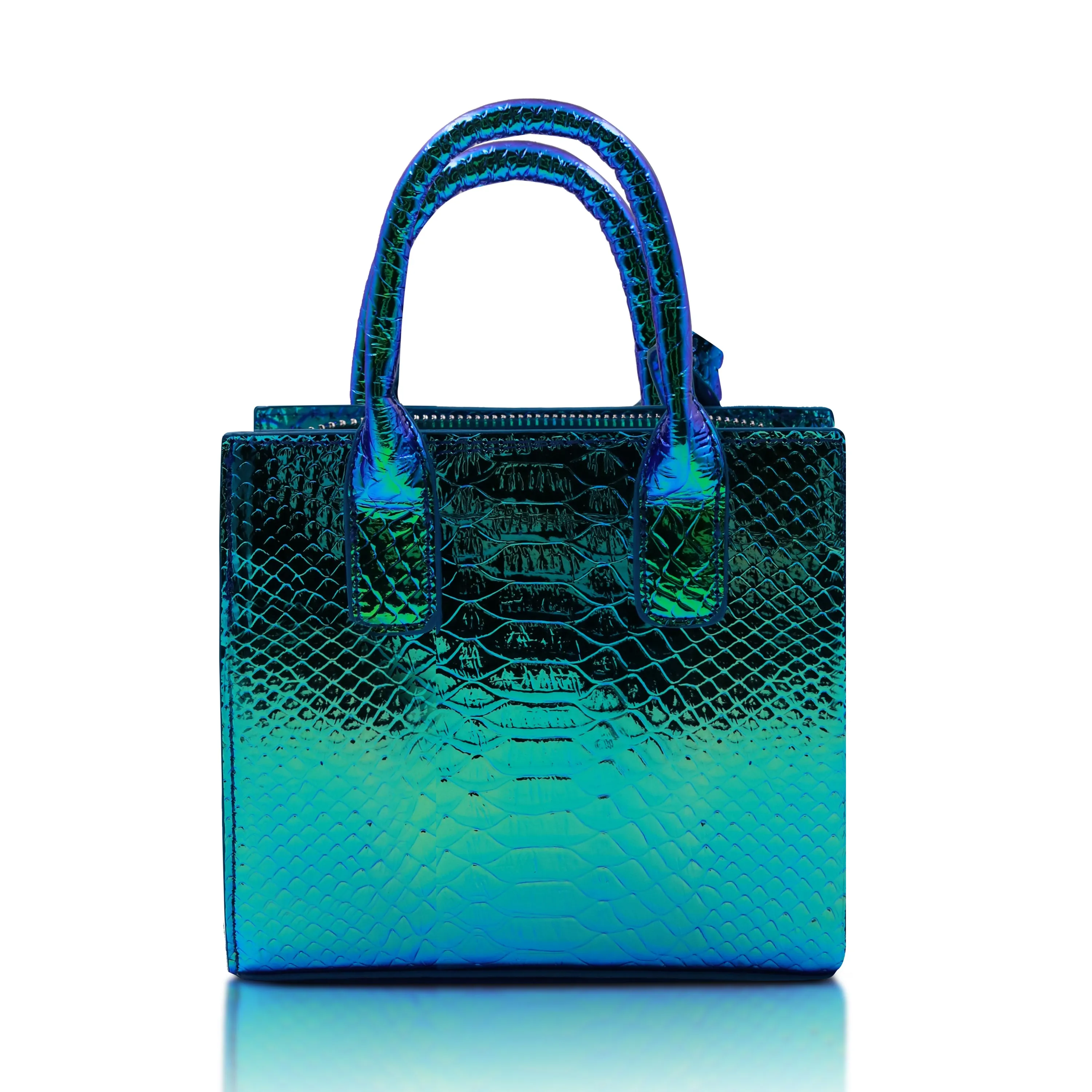 Python mini bag (blue chrome)