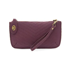 Quilted Mini Clutch-Plum