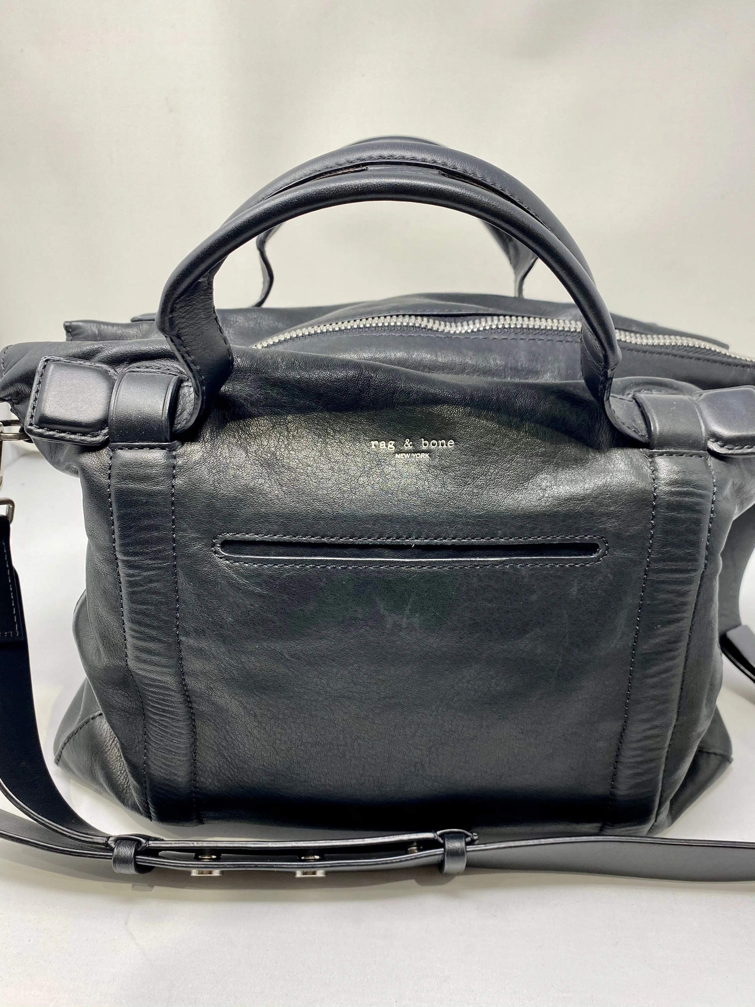 Rag & Bone Black Aston Satchel Bag