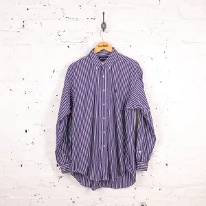 Ralph Lauren Golf Tilden Striped Shirt - Blue - L
