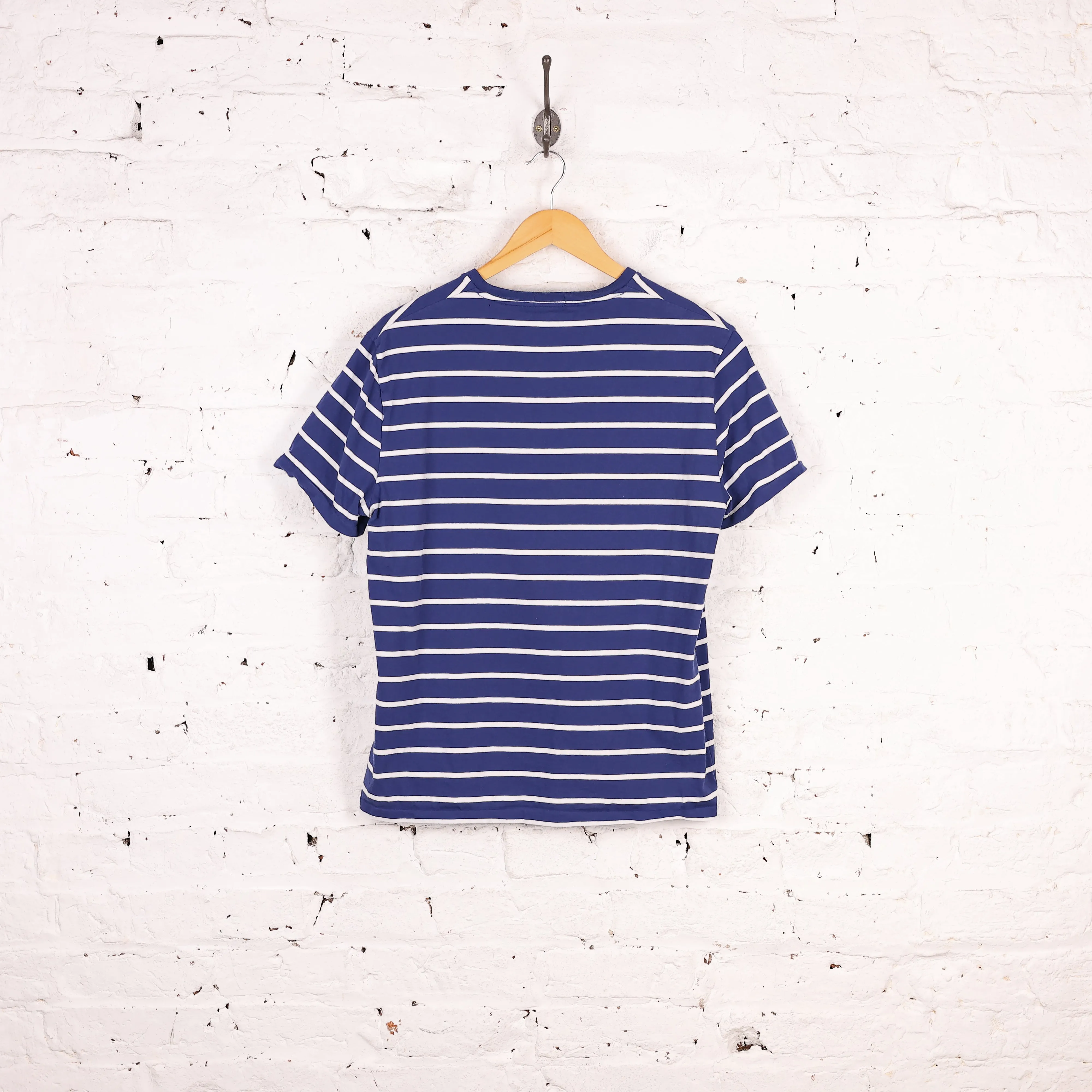 Ralph Lauren Short Sleeve Striped T Shirt - Blue - L