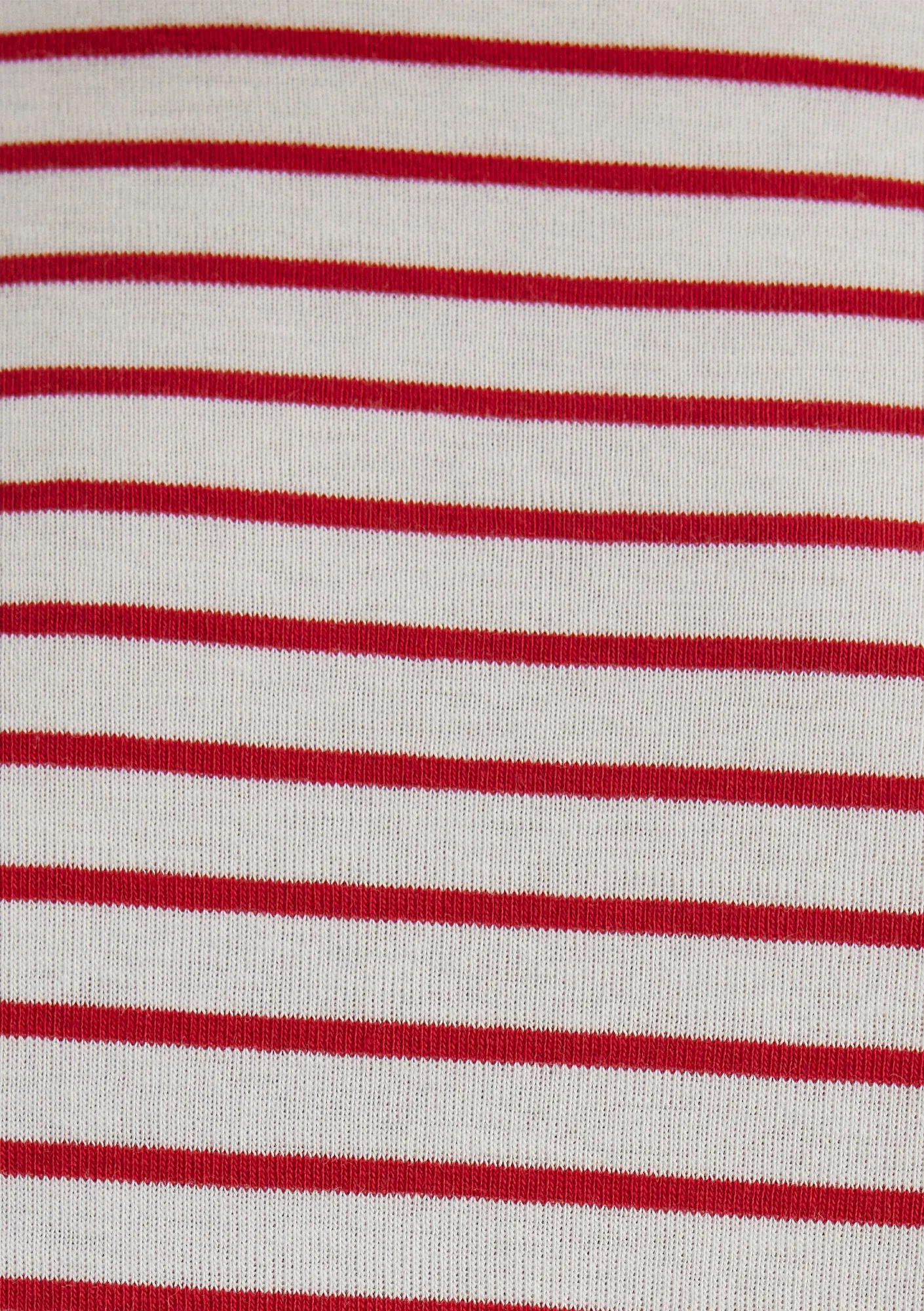 Red Striped Crew Neck T-Shirt