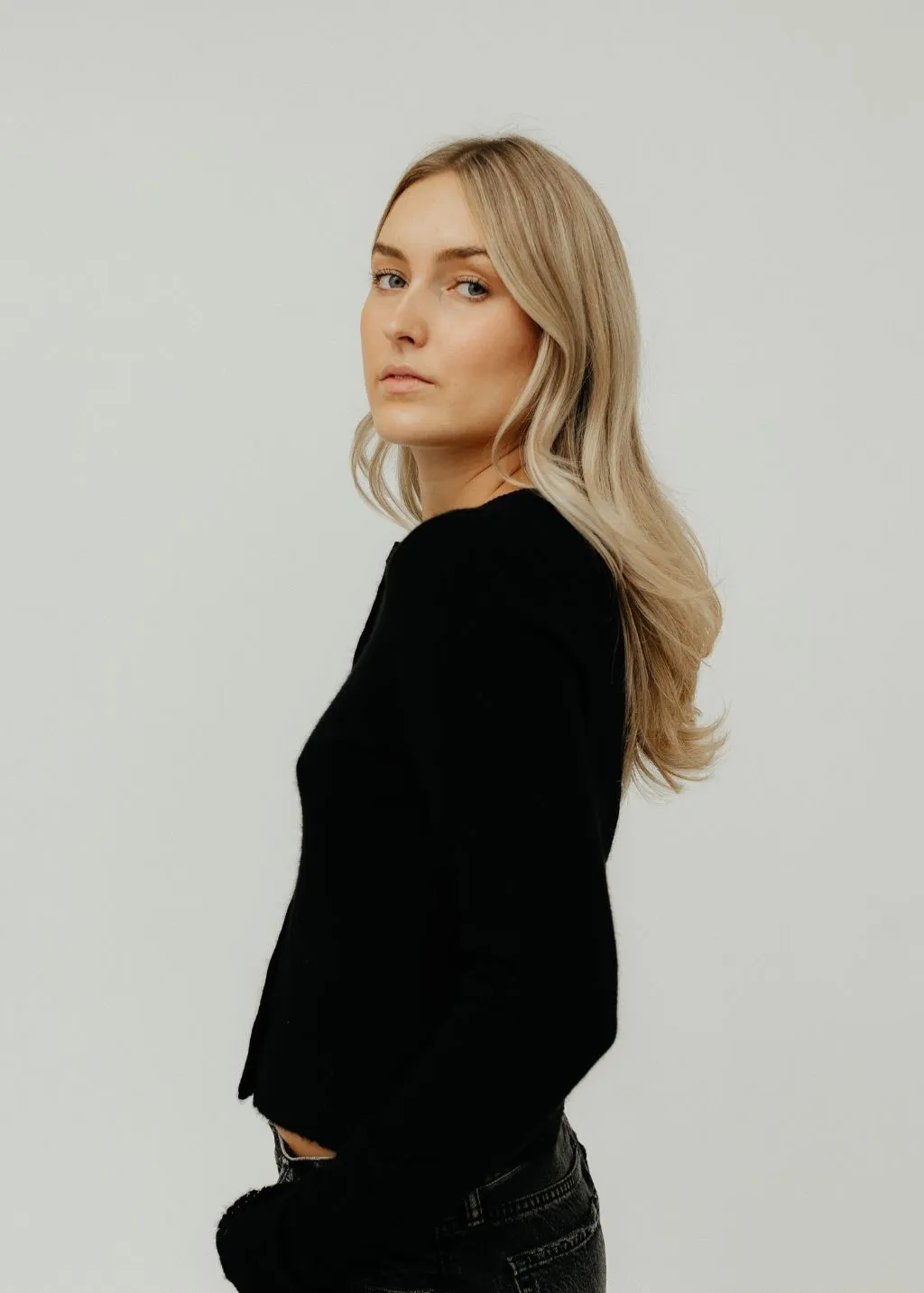 RE/DONE Cashmere Crewneck Cardigan