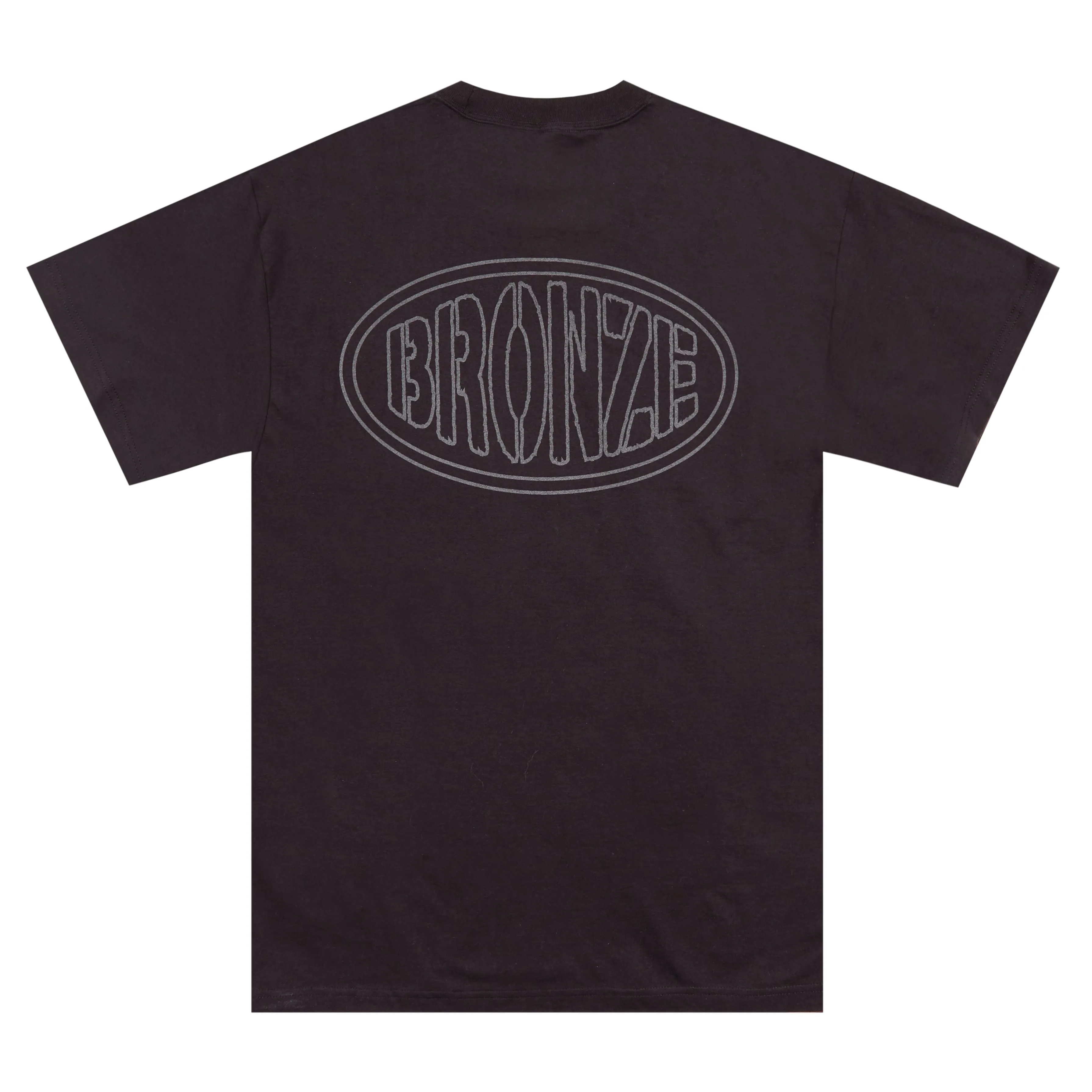 REFLECTIVE OVAL POCKET TEE BLACK