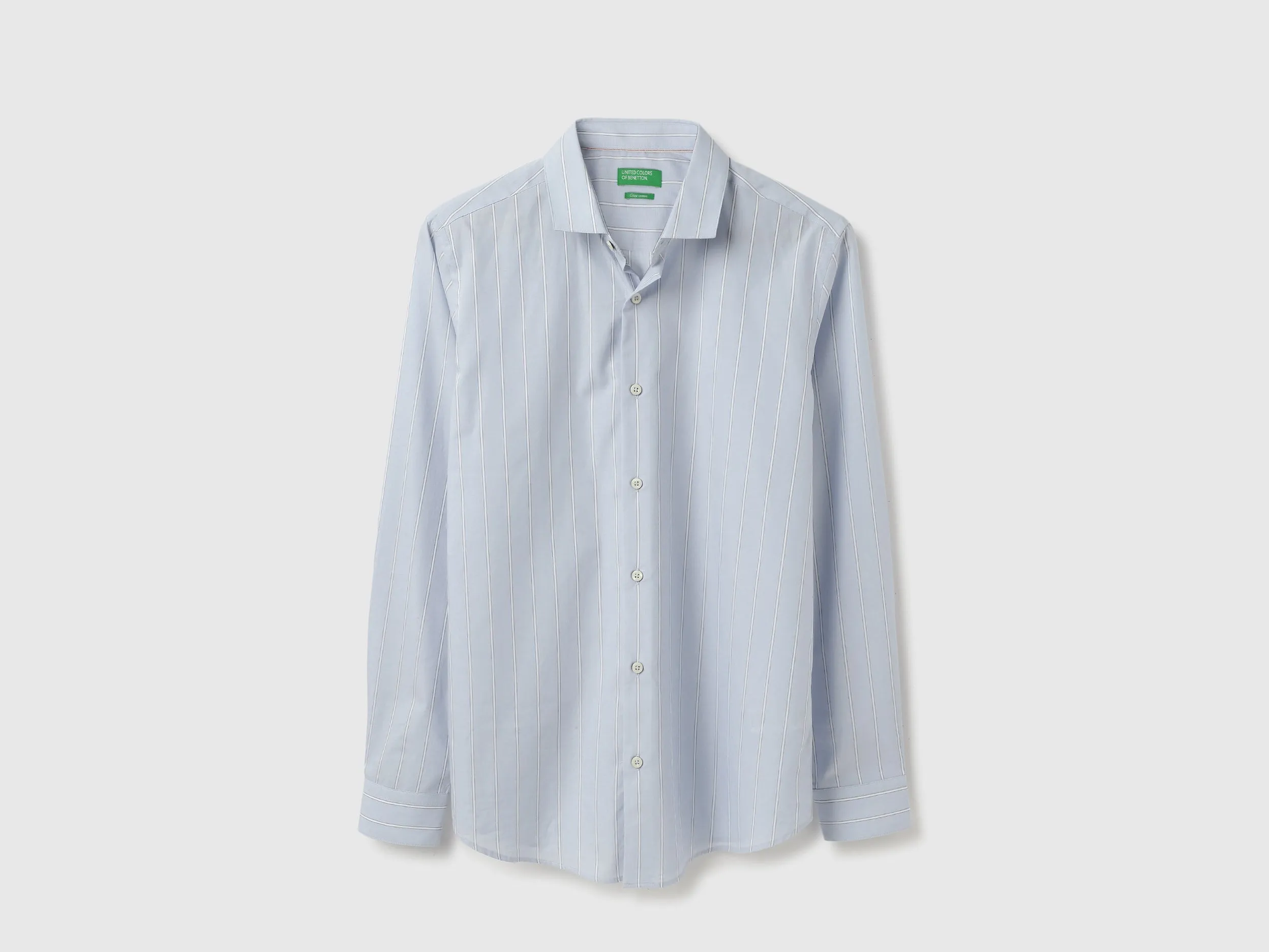 Regular Fit Cut Away Striped Shirts