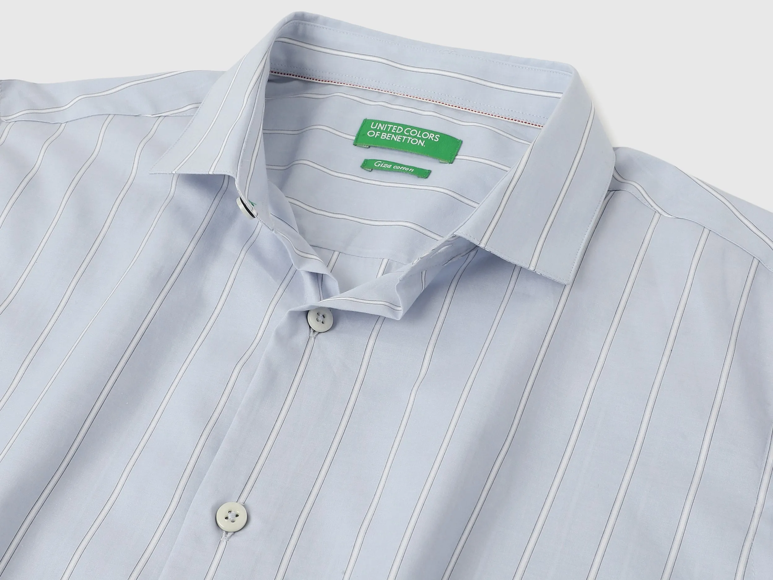 Regular Fit Cut Away Striped Shirts