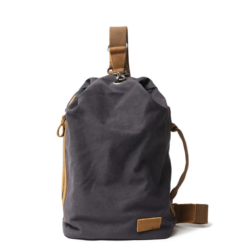 Retro Canvas Chest Pack Men Chest Bag Casual Shoulder Bag Messenger Bag FX3053