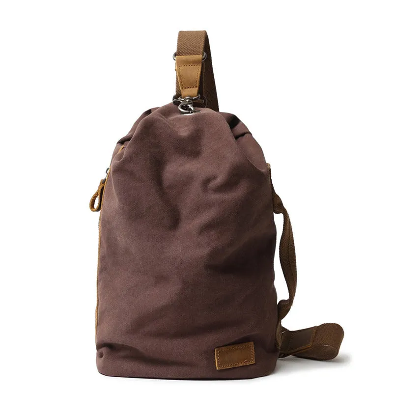 Retro Canvas Chest Pack Men Chest Bag Casual Shoulder Bag Messenger Bag FX3053