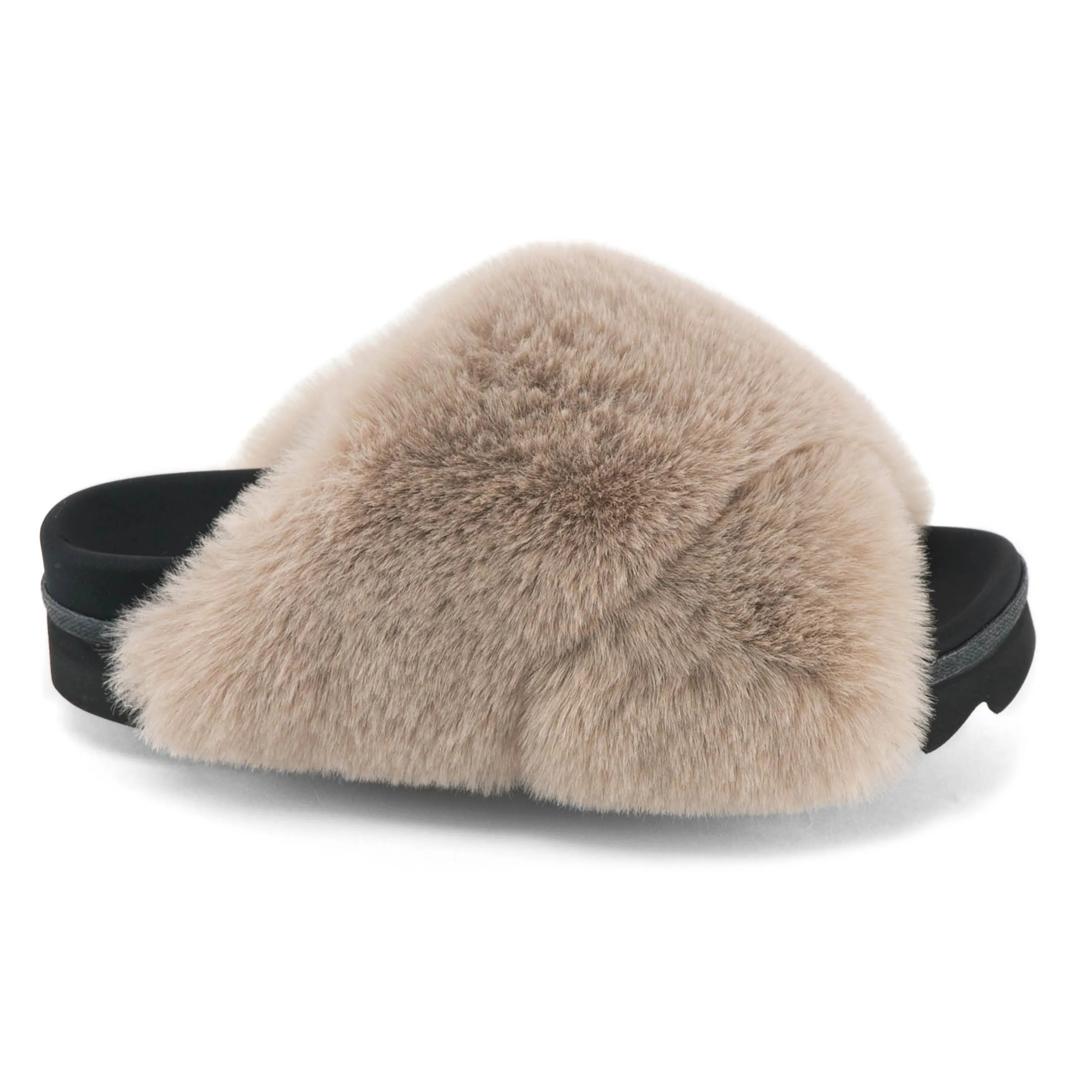 ROAM Cloud Slippers Nude Faux Fur