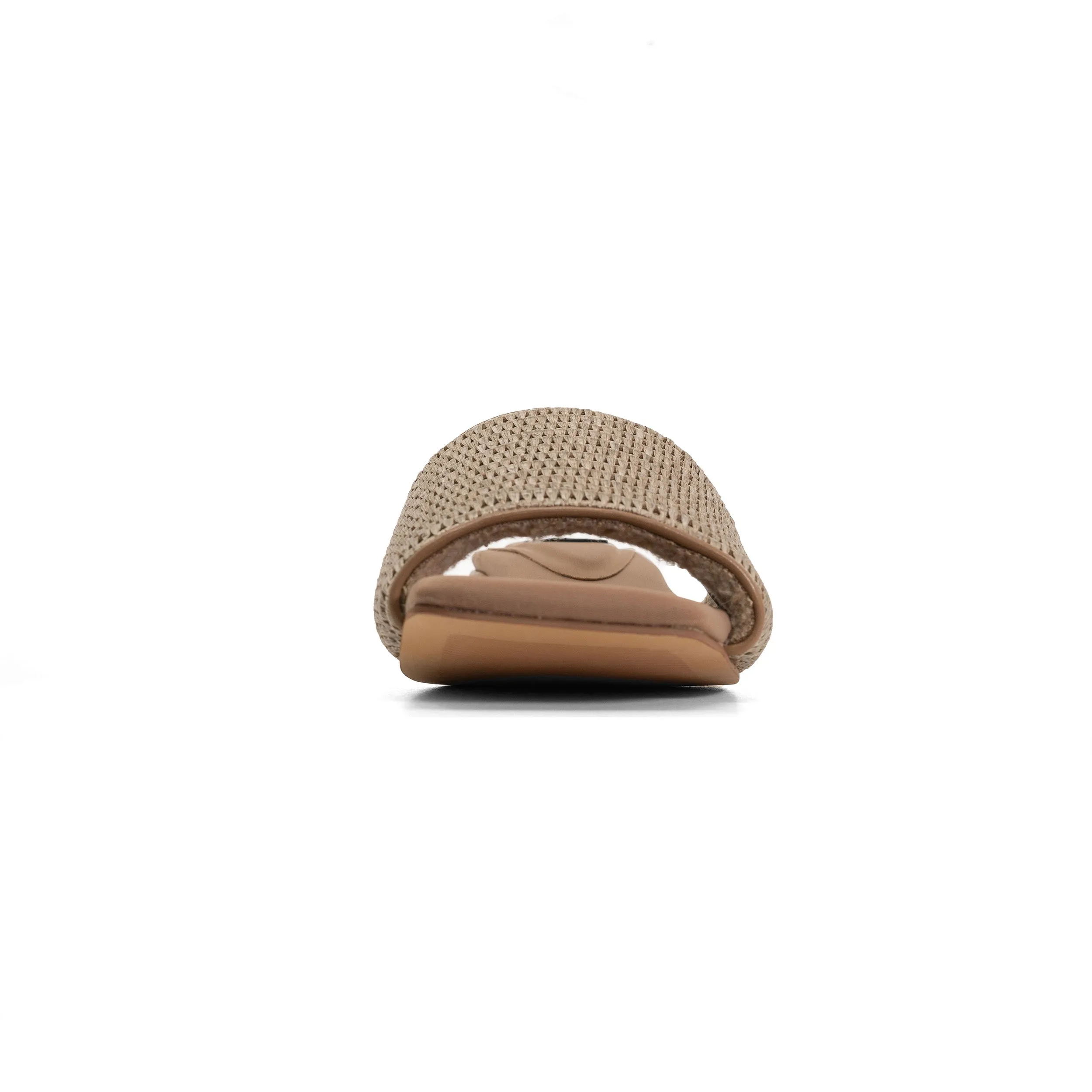ROAM RAFFIA SQUARE HEEL NATURAL