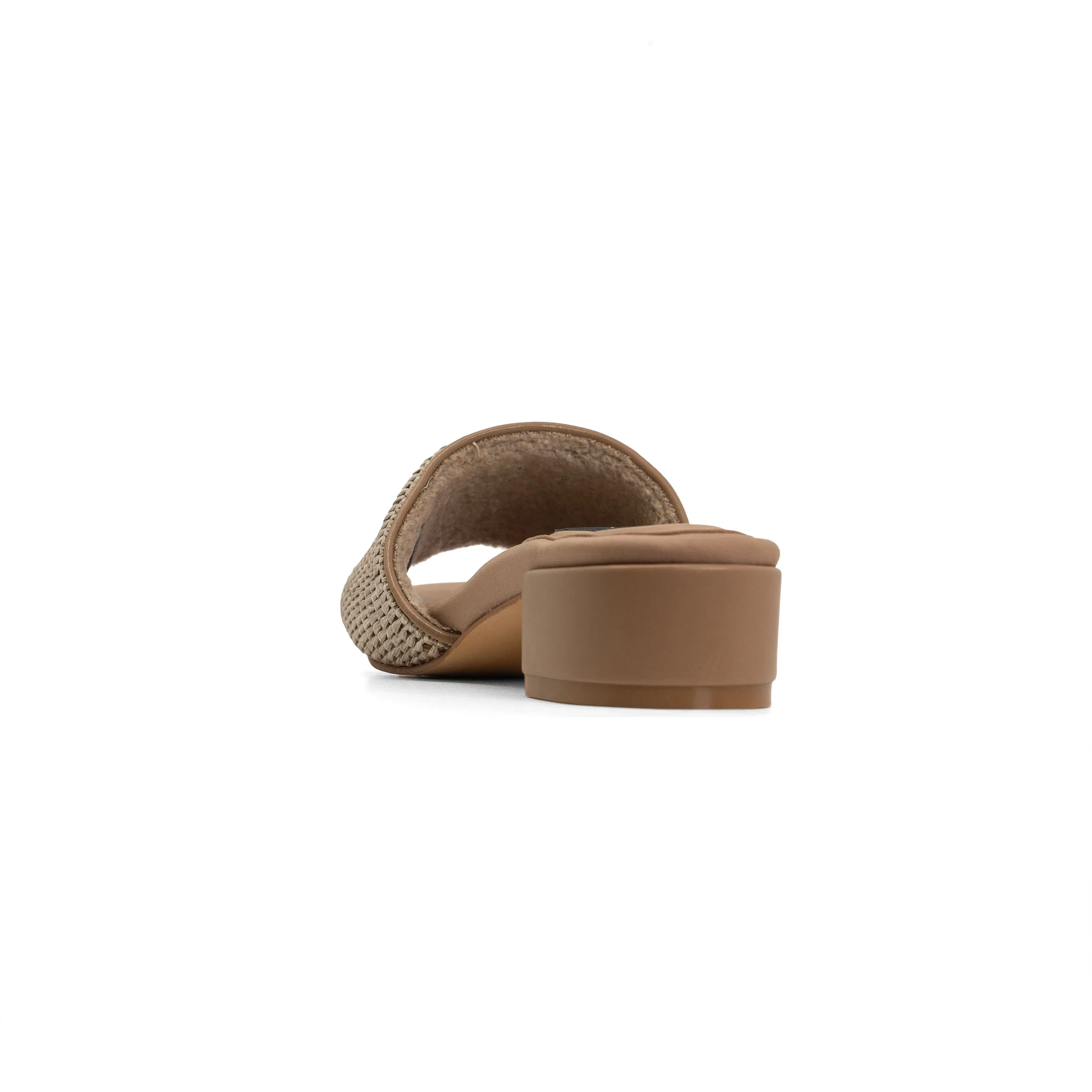 ROAM RAFFIA SQUARE HEEL NATURAL