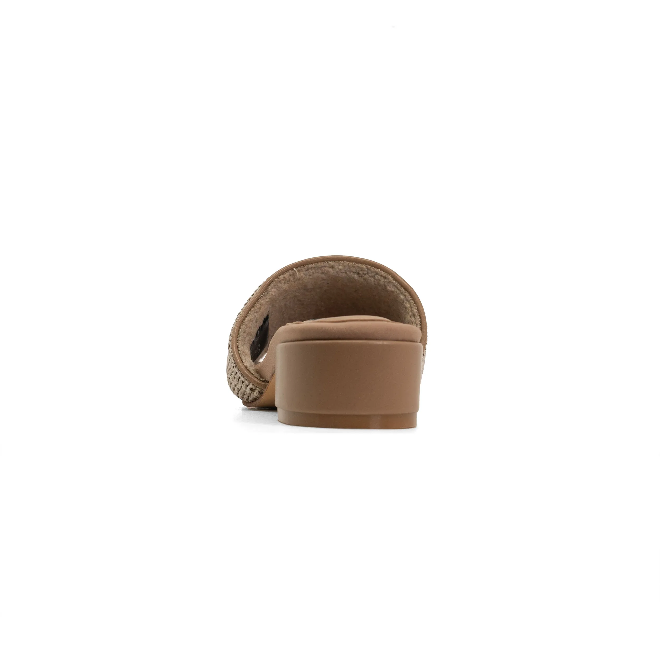 ROAM RAFFIA SQUARE HEEL NATURAL